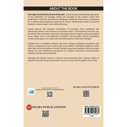 Marriage and Morals by Bertrand Russell