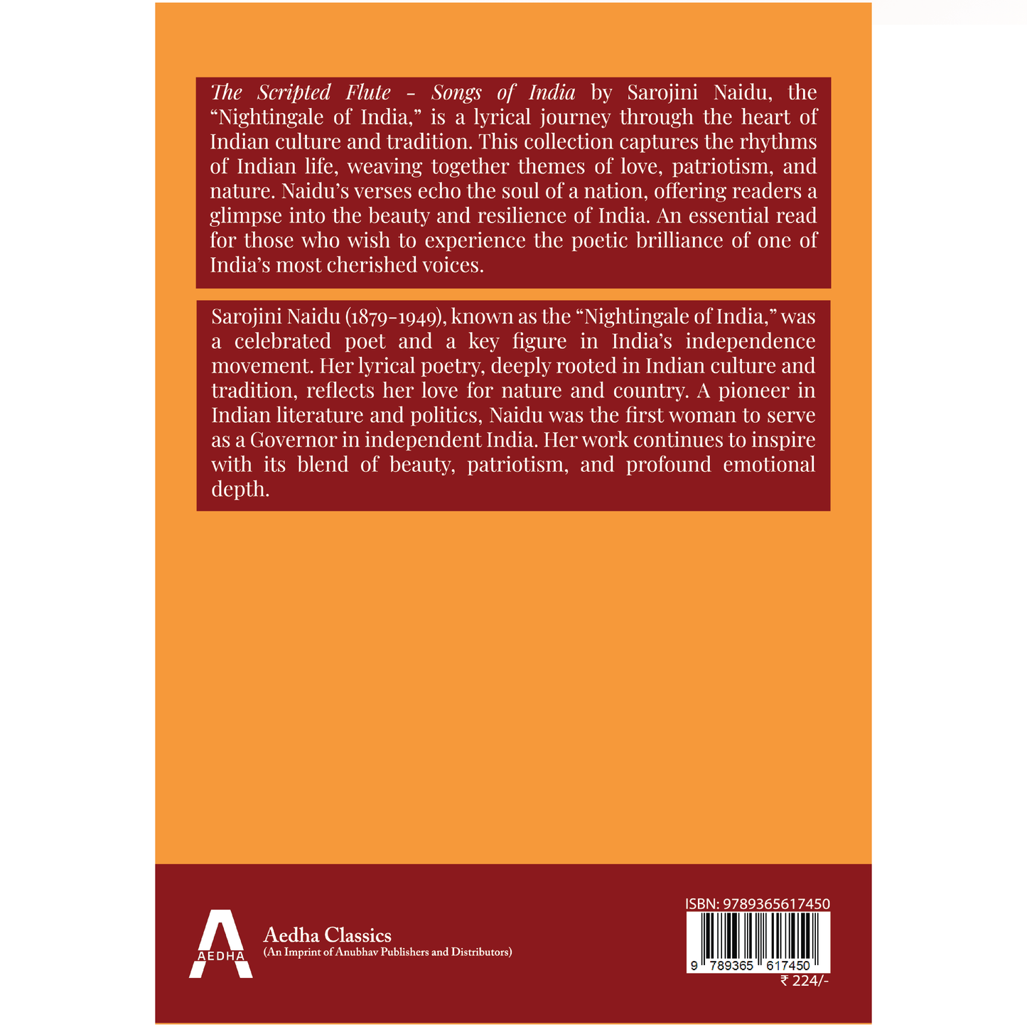 The Sceptred Flute: Songs of India by Sarojini Naidu