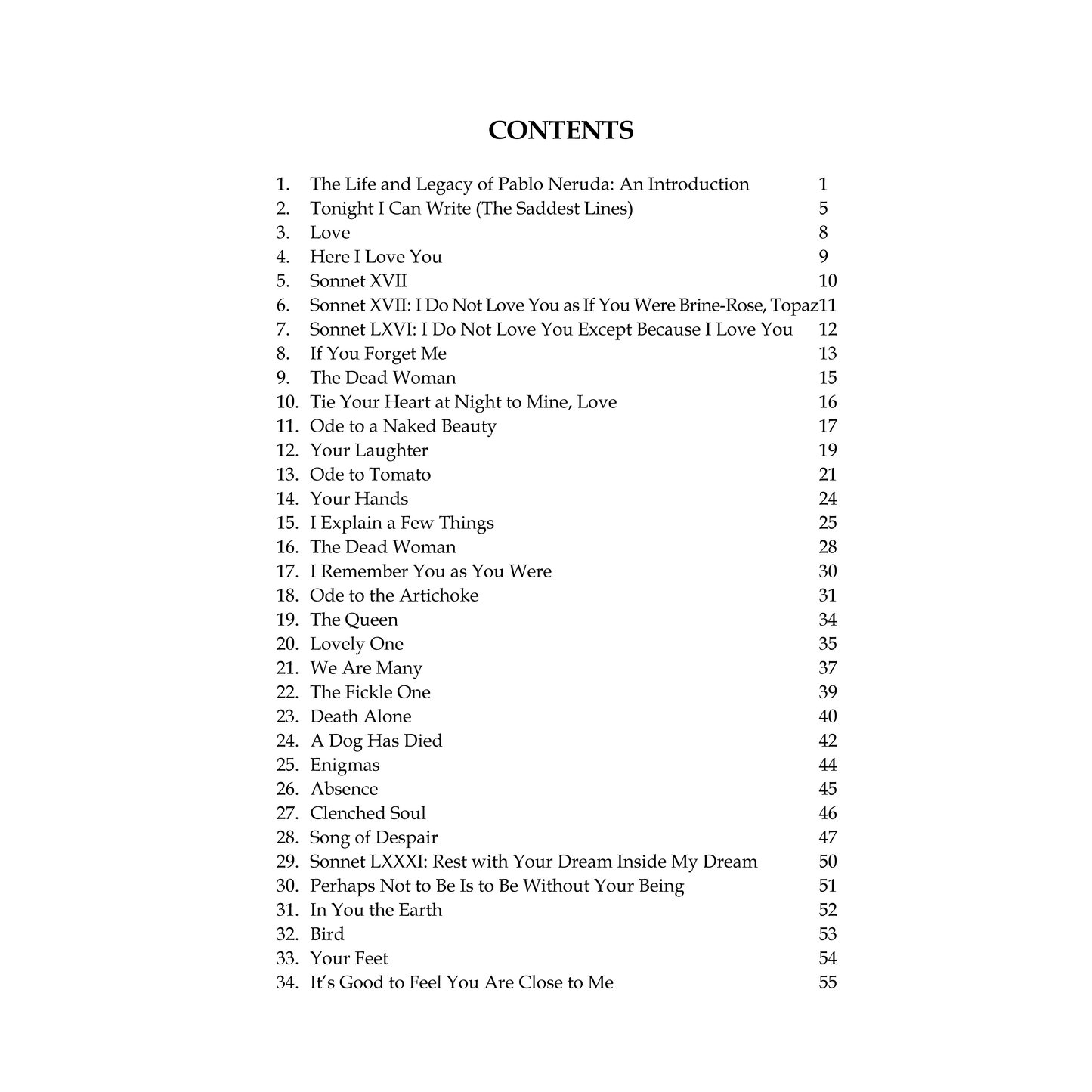 Selected Poems by Pablo Neruda
